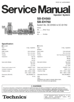 Technics - SBEH-560 - Service manual 